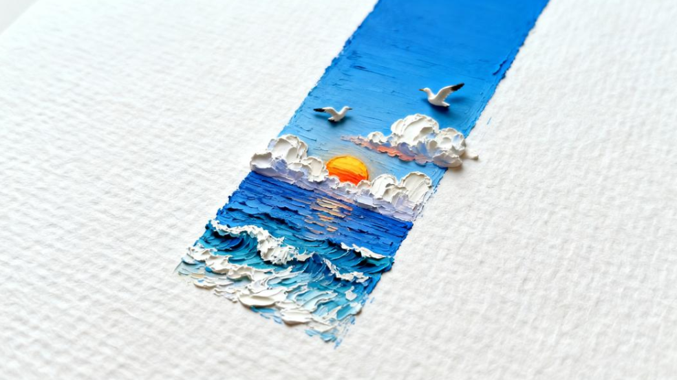 Sunset at the seaside