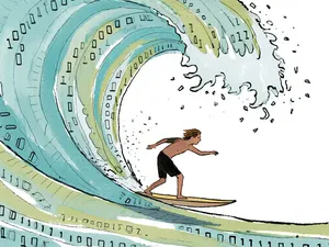 The Best Creators Are Surfers in a Random World